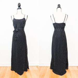 NWT Goldie London Polka Dot Slip Maxi Dress